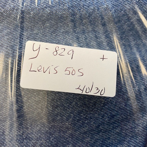 Levis 505 Regular Fit Mens 40x30 Straight Leg Jeans Blue Medium Wash 505 0216 - Picture 16 of 16